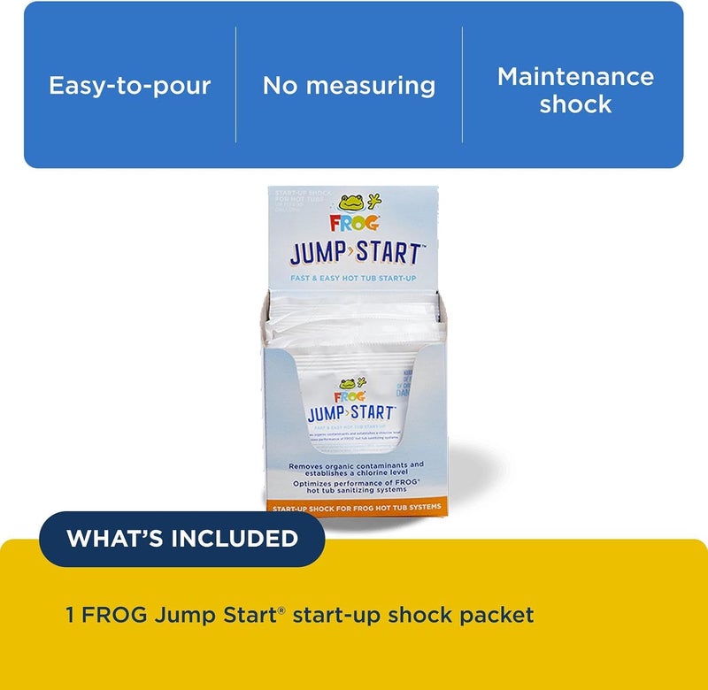 Frog Jump Start for Hot Tubs - Start-Up Chlorine Shock Removes Organic Contaminants & Establishes Chlorine Level - Hot Tub Set Up & Treatment - 1 Pack - Image 3